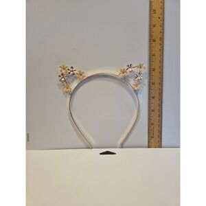 Natasha Women's‎ Gold Cat Ears Pearl Headband